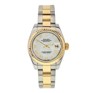 Rolex Lady Datejust Steel & Gold Mother Of Pearl Dial 26mm Automatic 179173